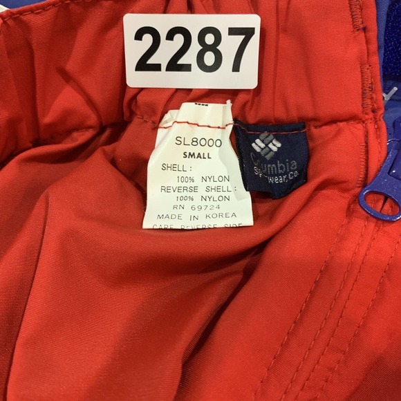 VTG Columbia Snow Pants Womens Small S Bugaboo Bergundtal‎ Cloth Side Zip NWT - Picture 15 of 15